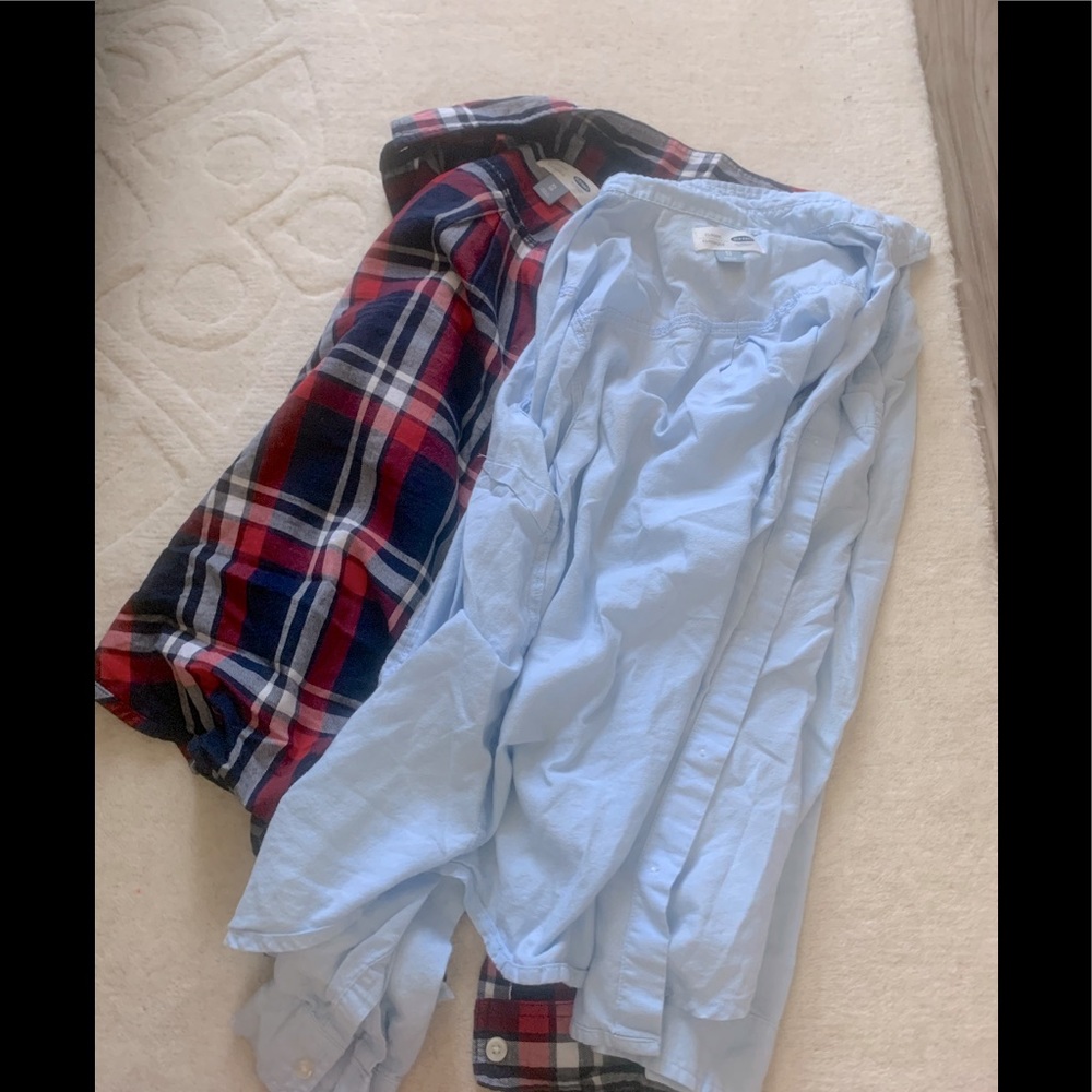 2 old navy shirts lightweight summer cover